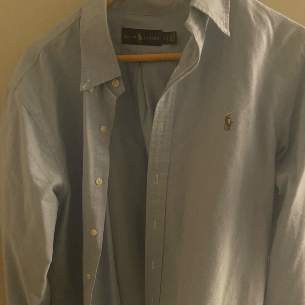 Ralph Lauren Large Oxford Slim fit long sleeve shirt. In great condition.